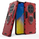 For Huawei Mate 40 Pro Shockproof PC + TPU Protective Case with Magnetic Ring Holder(Red) - 1