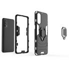 For OPPO Reno4 Shockproof PC + TPU Protective Case with Magnetic Ring Holder(Black) - 2