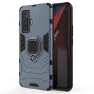 For Vivo iQOO 5 Pro 5G Shockproof PC + TPU Protective Case with Magnetic Ring Holder(Navy Blue) - 2