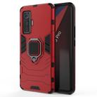 For Vivo iQOO 5 Pro 5G Shockproof PC + TPU Protective Case with Magnetic Ring Holder(Red) - 2