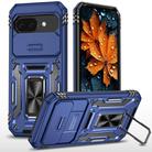 For Google Pixel 9a Armor PC + TPU Camera Shield Phone Case(Navy Blue) - 1