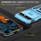For Google Pixel 9a Armor PC + TPU Camera Shield Phone Case(Light Blue) - 3