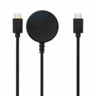 For Samsung Watch Series / Type-C Port Phone 20V 3A 60W 2 in 1 Magnetic Charging Cable, Length: 1.5m(Black) - 2