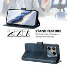For Infinix GT 20 Pro 5G Line Splicing Buckle Retro Leather Phone Case(Dark Blue) - 3