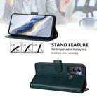 For Infinix Hot 12i / Hot 20i Line Splicing Buckle Retro Leather Phone Case(Dark Green) - 3