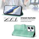 For Infinix Hot 30 Play 4G / Hot 30 Play NFC Line Splicing Buckle Retro Leather Phone Case(Mint) - 3