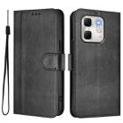 For Infinix Hot 50i 4G / Smart 9 4G / 9 HD Line Splicing Buckle Retro Leather Phone Case(Black) - 2