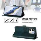 For Infinix Hot 50i 4G / Smart 9 4G / 9 HD Line Splicing Buckle Retro Leather Phone Case(Dark Green) - 3