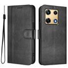 For Infinix Note 30 Pro 4G Line Splicing Buckle Retro Leather Phone Case(Black) - 2