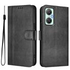 For Infinix Hot 20S / 20 Pro Line Splicing Buckle Retro Leather Phone Case(Black) - 2
