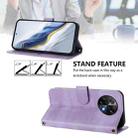 For Tecno Camon 30S / 30S Pro Line Splicing Buckle Retro Leather Phone Case(Purple) - 3