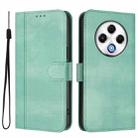 For Tecno Spark 30 4G Line Splicing Buckle Retro Leather Phone Case(Mint) - 2