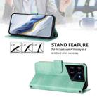 For Tecno Pova 5 Line Splicing Buckle Retro Leather Phone Case(Mint) - 3