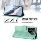 For Tecno Camon 20 Pro 5G Line Splicing Buckle Retro Leather Phone Case(Mint) - 3