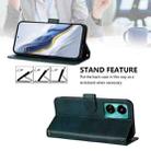 For Tecno Camon 19 / 19 Pro 5G Line Splicing Buckle Retro Leather Phone Case(Dark Green) - 3