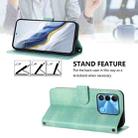 For Tecno Spark Go 2022 / 8C / 9 Line Splicing Buckle Retro Leather Phone Case(Mint) - 3