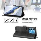 For Tecno Spark Go 2022 / 8C / 9 Line Splicing Buckle Retro Leather Phone Case(Black) - 3