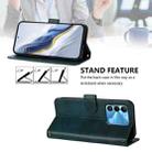 For Tecno Spark Go 2022 / 8C / 9 Line Splicing Buckle Retro Leather Phone Case(Dark Green) - 3