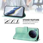For Tecno Camon 40 Premier Line Splicing Buckle Retro Leather Phone Case(Mint) - 3