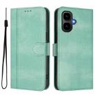 For Tecno Pop 10 / Infinix Smart 10 4G Line Splicing Buckle Retro Leather Phone Case(Mint) - 2