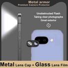 For Google Pixel 9a IMAK Metal Armor Premium Camera Protector Film(Black) - 3