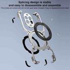 For Huawei nova 13 Pro Mechanical Arm Borderless MagSafe Holder Metal Phone Case(Silver) - 3