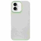 For iPhone 16 Plus Dopamine Simple Imitation Liquid Silicone Phone Case(Milk Green) - 1