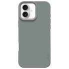 For iPhone 16 Dopamine Simple Imitation Liquid Silicone Phone Case(Starry Grey) - 1