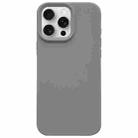 For iPhone 15 Pro Max Dopamine Simple Imitation Liquid Silicone Phone Case(Starry Grey) - 1