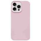 For iPhone 15 Pro Max Dopamine Simple Imitation Liquid Silicone Phone Case(Sakura Powder) - 1