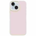 For iPhone 15 Plus Dopamine Simple Imitation Liquid Silicone Phone Case(Cheese White) - 1
