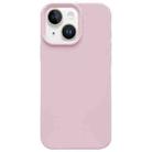 For iPhone 14 Dopamine Simple Imitation Liquid Silicone Phone Case(Sakura Powder) - 1
