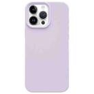 For iPhone 14 Pro Dopamine Simple Imitation Liquid Silicone Phone Case(Bean Purple) - 1