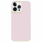 For iPhone 14 Pro Max Dopamine Simple Imitation Liquid Silicone Phone Case(Cheese White) - 1