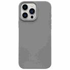 For iPhone 13 Pro Max Dopamine Simple Imitation Liquid Silicone Phone Case(Starry Grey) - 1