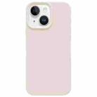 For iPhone 13 Dopamine Simple Imitation Liquid Silicone Phone Case(Cheese White) - 1