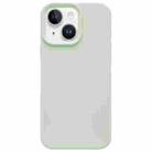 For iPhone 13 Dopamine Simple Imitation Liquid Silicone Phone Case(Milk Green) - 1