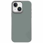 For iPhone 13 Dopamine Simple Imitation Liquid Silicone Phone Case(Starry Grey) - 1