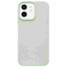 For iPhone 12 Dopamine Simple Imitation Liquid Silicone Phone Case(Milk Green) - 1