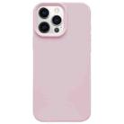For iPhone 12 Pro Dopamine Simple Imitation Liquid Silicone Phone Case(Sakura Powder) - 1
