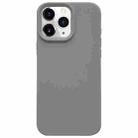 For iPhone 11 Pro Max Dopamine Simple Imitation Liquid Silicone Phone Case(Starry Grey) - 1
