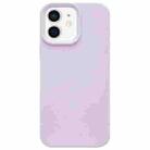 For iPhone 11 Dopamine Simple Imitation Liquid Silicone Phone Case(Bean Purple) - 1