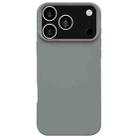 For iPhone 17 Pro Max Dopamine Simple Imitation Liquid Silicone Phone Case(Starry Grey) - 1