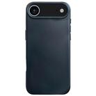 For iPhone 17 Air Dopamine Simple Imitation Liquid Silicone Phone Case(Black) - 1