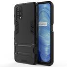 For OPPO Realme V5 5G PC + TPU Shockproof Protective Case with Invisible Holder(Black) - 2