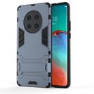 For Huawei Mate 40 Pro PC + TPU Shockproof Protective Case with Invisible Holder(Navy Blue) - 2