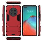For Huawei Mate 40 Pro PC + TPU Shockproof Protective Case with Invisible Holder(Red) - 1