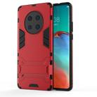 For Huawei Mate 40 Pro PC + TPU Shockproof Protective Case with Invisible Holder(Red) - 2