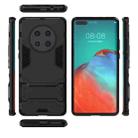 For Huawei Mate 40 Pro PC + TPU Shockproof Protective Case with Invisible Holder(Black) - 1