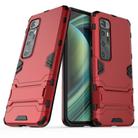 For Xiaomi Mi 10 Ultra PC + TPU Shockproof Protective Case with Invisible Holder(Red) - 1